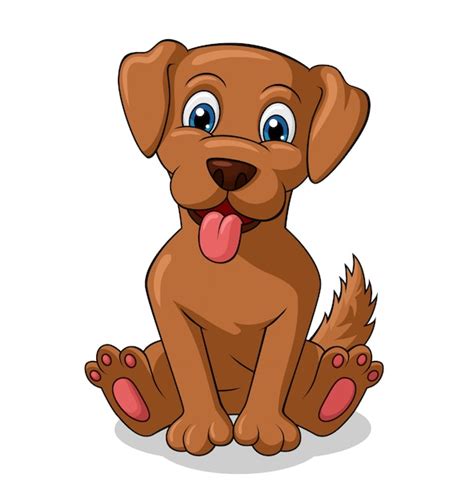 cartoon sitting dog